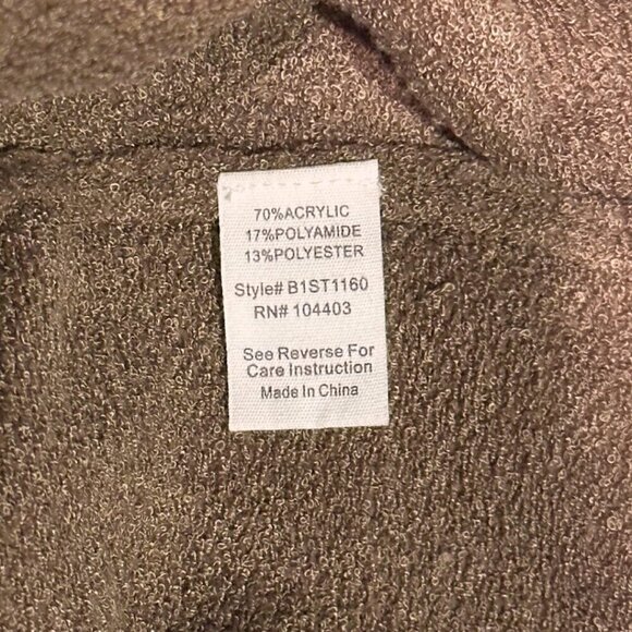 blu pepper sweater, drop shoulder, loose fit, comfy neutral sweater size large - Picture 9 of 9